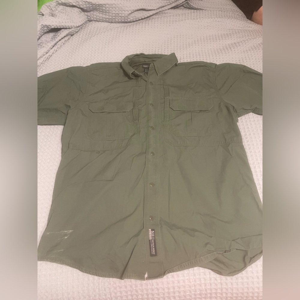 5.11 Tactical button down- Medium- see two spots